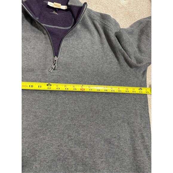Tommy Bahama Men’s Flip Shore 1/4 -Zip Reversible Sweatshirt Men’s Size Large - Picture 11 of 11